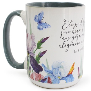 Taza 16 OZ. Colección Primavera. Este Es El Día Que Hizo El Señor