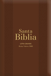 [LEP-7271] Biblia RVR 1960 Gigante, Café, Con Índice Y Zipper