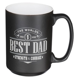 [CHRIS-2034] Taza De Cerámica Mejor Papá Del Mundo Josué 1:9
