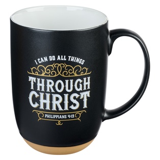 Taza De Cerámica Todas Las Cosas A Través De Cristo - Phil. 4:13