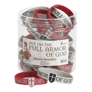 Brazalete De Silicon Texto "Vestíos Con Toda La Armadura De Dios"