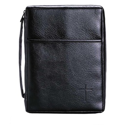 [DICK-9549] Porta Biblia  Color  Negro Imitación Piel Talla L