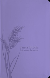 [LU-9239] Biblia  RVR 1960 De Promesas- Tamaño Manual, Letra Grande, Piel Especial Con Índice, Lavanda