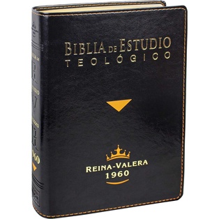 Biblia De Estudio Teológico RVR 1960 Piel Fabricada Negro con Index