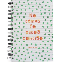 [RENA-1001] Anotador Tapa Dura (80 Hojas) Isaías 41:10