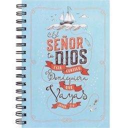 [RENA-1003] Anotador Tapa Dura (80 Hojas) El Señor Tu Dios Josué 1:9