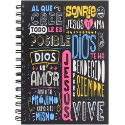 [RENA-1009] Cuaderno Tapa Dura Diseño &quot;Sonríe&quot;