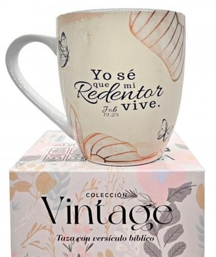 Taza Colección Vintage, Yo Se Que Mi Redentor Vive