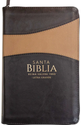 [ABBA-1189] Biblia RVR1960 Dúo Tono Café/Café Con Zíper e Índice