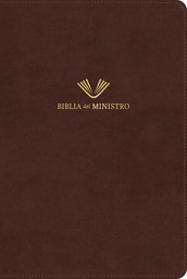 [LBSH-8233] Biblia RVR 1960 Del Ministro, Edición Ampliada, Caoba Piel Fabricada