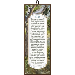 [DECOR-1187] Plaqueta Colgante Salmo 146:5-10 Bienaventurado