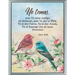 [CART-BS23005G] Cuadro Con Marco Celeste Isaías 41:10 No Temas