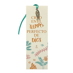 [BISEL-1007] Separador Con Dije Creo En El Tiempo Perfecto De Dios