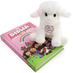 Combo Biblia + Oveja De Peluche