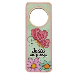 [DECOR-1264M] Porta Puerta Texto, Jesús Me Guarda