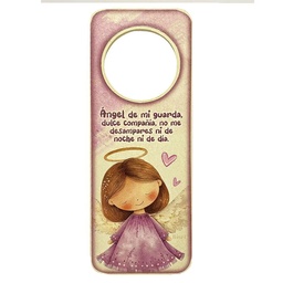 [DECOR-1264Q] Porta Puerta Texto, Ángel De Mi Guarda