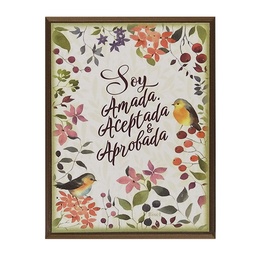 [DECOR-1273] Plaqueta  Para Escritorio Soy Amada, Aceptada Y Aprobada