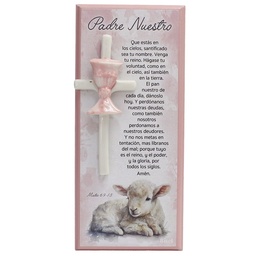[DECOR-1274] Plaqueta Para Niña Texto: Mateo 6:9-13 Padre Nuestro