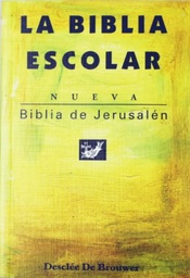 [LDDB-5126] La Biblia Escolar Nueva Biblia De Jerusalén