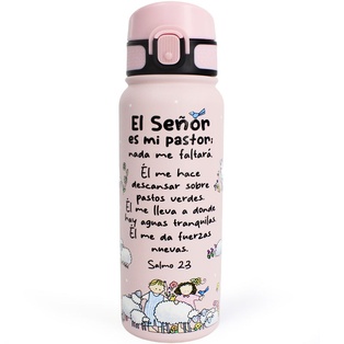 Termo 500ml 3D Salmo 23 Rosado