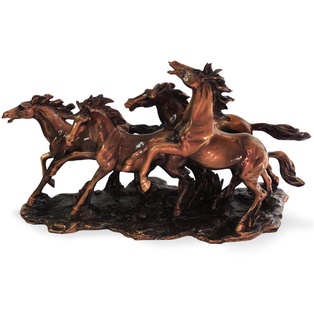 Escultura De Caballos Corriendo ( Grande )
