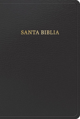 RVR 1960 Biblia letra grande tamaño manual, imitación piel color negro con índice