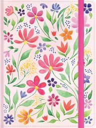 [LBSH-8291] Biblia RVR 1960 De Apuntes Tamaño Personal Floreada Tela Impresa
