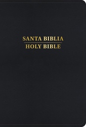 [LBSH-8293] Biblia Bilingüe RVR 1960/KJV Letra Grande Piel Negro Con Índice (Edición 2024)