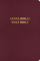 [LBSH-8294] Biblia Bilingüe RVR 1960/KJV Color borgoña imitación piel (Edición 2024)