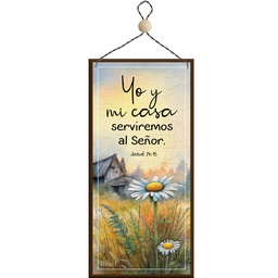 [DECOR-1127A] Plaqueta Colgante Texto: Josué 24:15