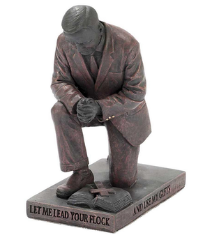 Escultura Pastor Orando
