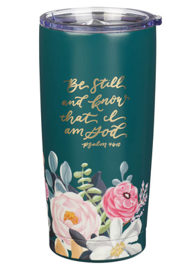 Termo  532 ML De Acero Inoxidable Texto Salmo 46:10