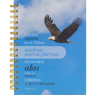 Libreta Devocional Con Espiral Los Que Esperan En El Señor Tendrán Nuevas Fuerzas
