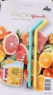 Pack Creativo 2 Bolis + Sticky Notes. Refrescante