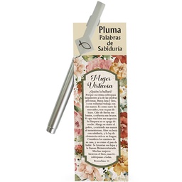 [DESK-BS2407A] Boligrafo Con Soporte Para Celular, Proverbios 31 Incluye (Separador + Boligrafo Con Pergamino)