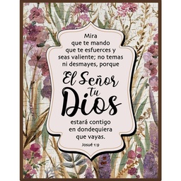 [DECOR-1137A] Plaqueta Colección Vintage Josué 1:9