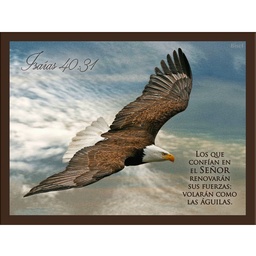 [DECOR-1031E] Plaqueta Para Escritorio Texto: Isaías 40:31( Nuevo )