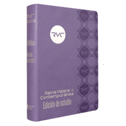 [LSBU-6334] Biblia De Estudio RVC Imitación Piel Color Lila