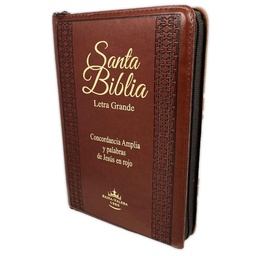 [LSBU-6340] Biblia RVR 1960 Letra Grande Con Ziper