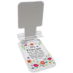 [DESK-BS2410G] Porta Célular Blanco Mi Princesa Mateo 28:20