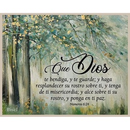 [DECOR-1009B] Plaqueta Para Escritorio Números 6:24