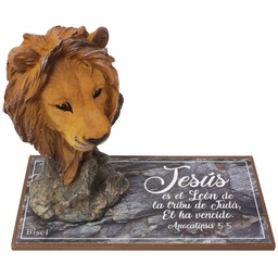 [GEO-1015A] Escultura De León Texto: Apocalipsis 5:5