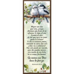 [DECOR-1287] Plaqueta Colgante Eclesiastés 4:9-12