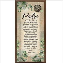[DECOR-1288] Plaqueta Para Escritorio Mateo 6:9-13 Padre Nuestro