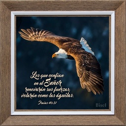 [CART-BS23001M] Cuadro Para Escritorio Texto: Isaías 40:31