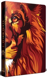 [LRANDOM-1169] Biblia RVR 1960 Letra Grande Tamaño Manual Pasta Dura León De Judá Marrón