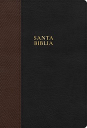 [LBSH-8646] Biblia RVR 1960 Letra Supergigante Imitación Piel Con Indice Café/Negro