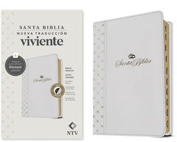 [LTYN-7234] Biblia NTV Tamaño Manual Con Filament  y Con Índice Color Blanco