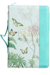 [ABBA-1448] Biblia RVR 1960 Turquesa Indice Y Cierre