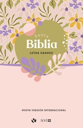 [LU-9359] Biblia NVI Letra Grande Tapa Rústica Diseño de Flores